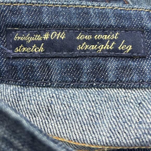 Citizens Of Humanity Women Jeans Blue Bridgitte 014 Low Rise Straight Stretch 24 - Picture 5 of 13